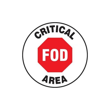 Accuform SLIPGARD FLOOR SIGN CRITICAL FOD MFS361 MFS361